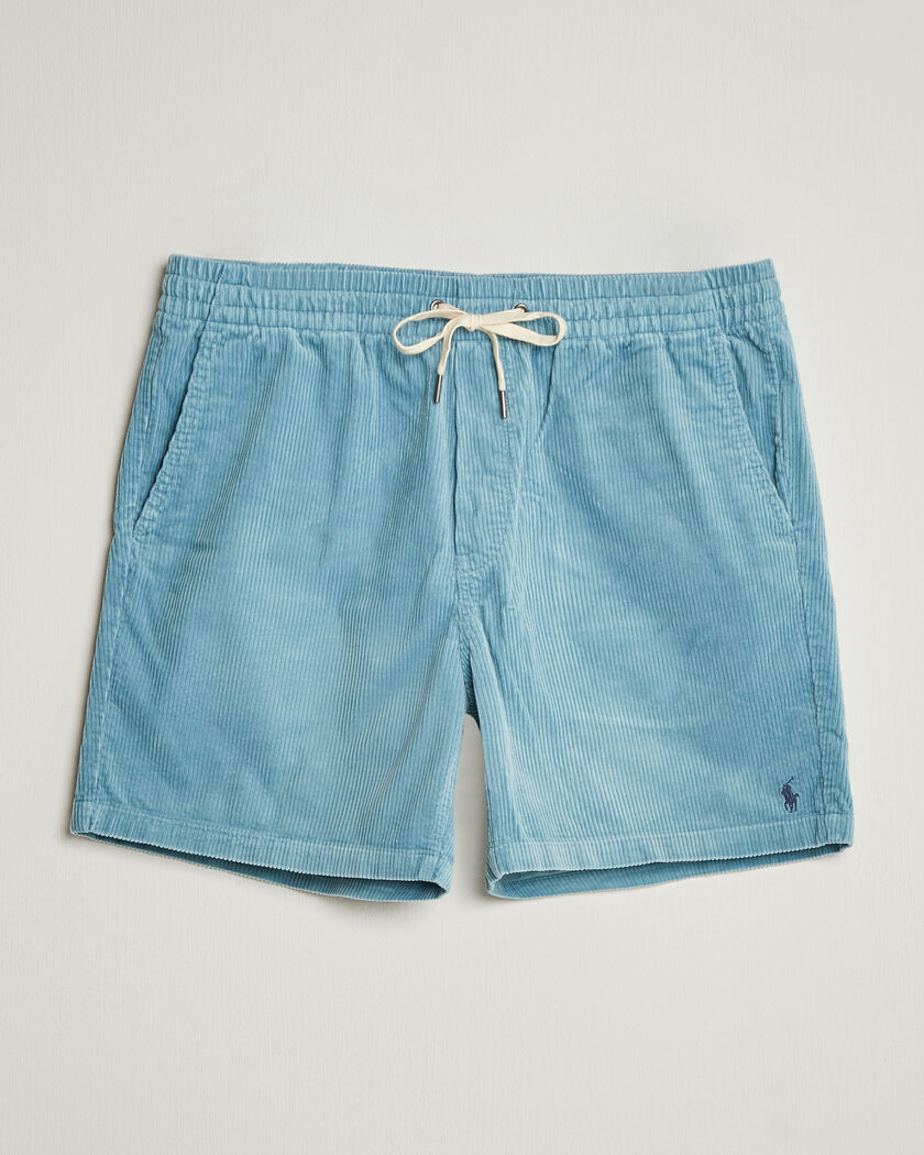Polo Ralph Lauren Corduroy Shorts Blue Note - Size: S / Mens clothing