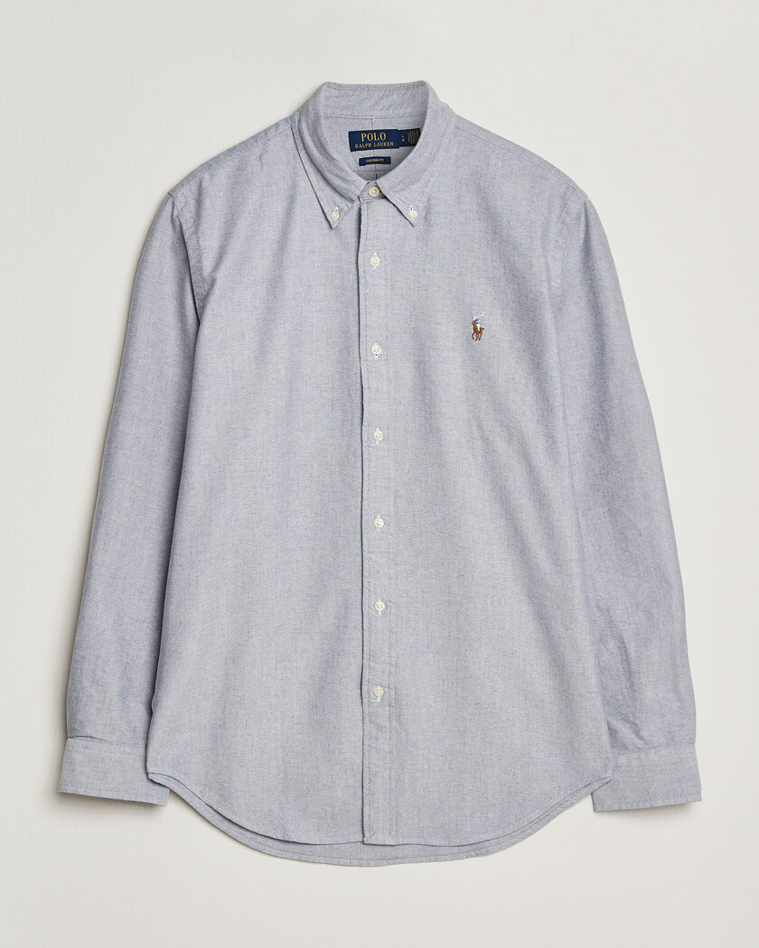 Polo Ralph Lauren Custom Fit Oxford Shirt Navy – Blue