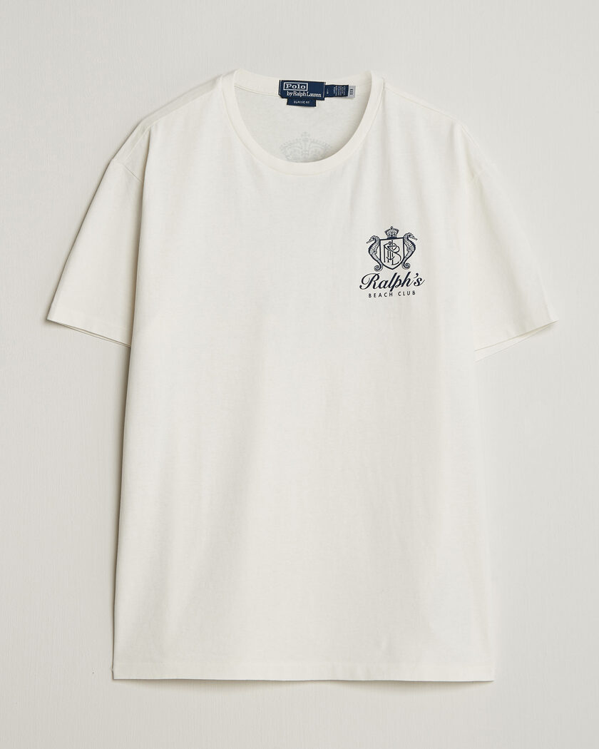 Stone Island Marina Organic Cotton T-Shirt Ivory at CareOfCarl.com