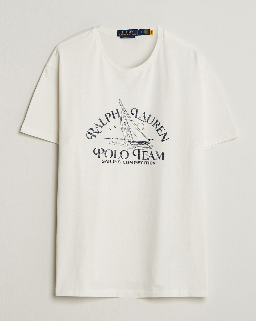 Polo Ralph Lauren Ralph's Beach Club Printed Tee Deckwash White - Size: S / Mens clothing