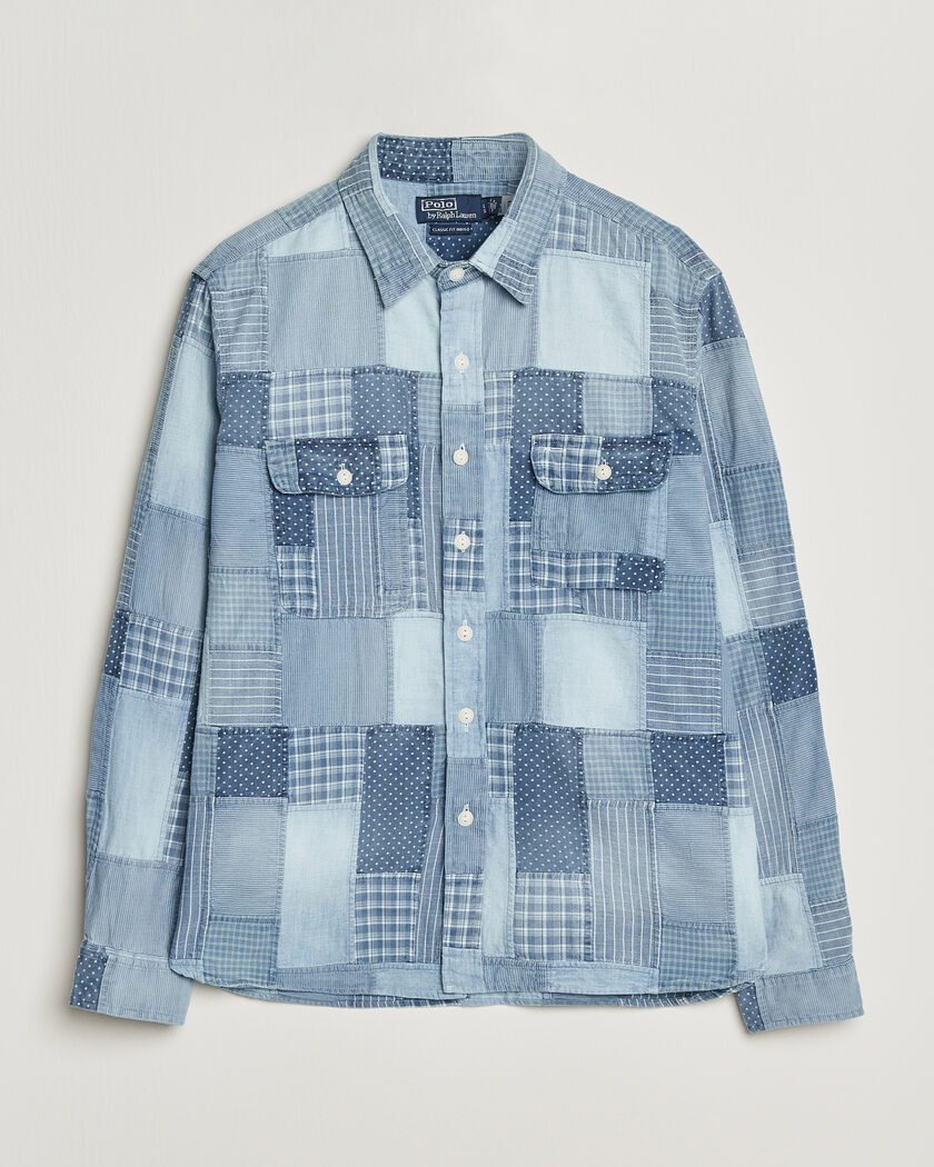 Polo Ralph Lauren Indigo Patchwork Shirt Blue – Blue