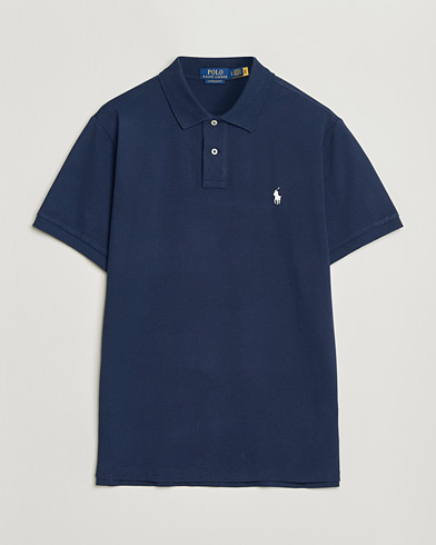Polo Ralph Lauren Custom Slim Fit Polo Navy – Blue