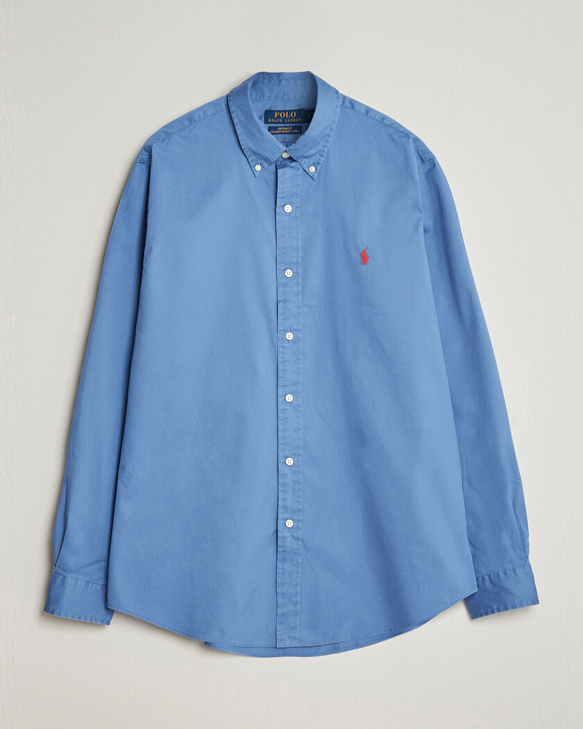 Polo Ralph Lauren Custom Fit Garment Twill Shirt Nimes Blue – Blue