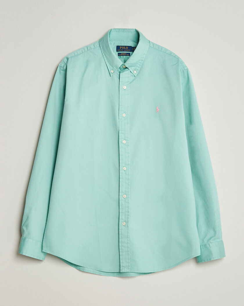 Polo Ralph Lauren Custom Fit Garment Twill Shirt Celadon – Green