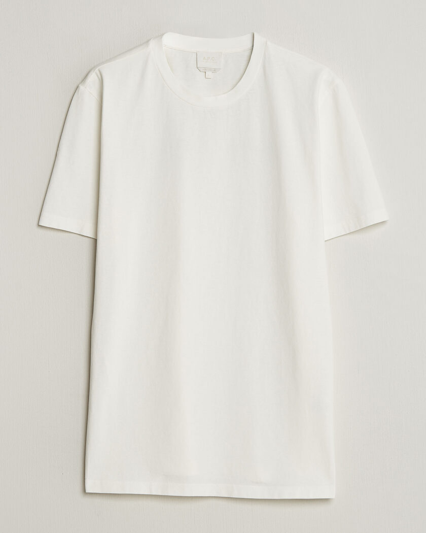 A.P.C. Printed Crew Neck T-Shirt Off White – White