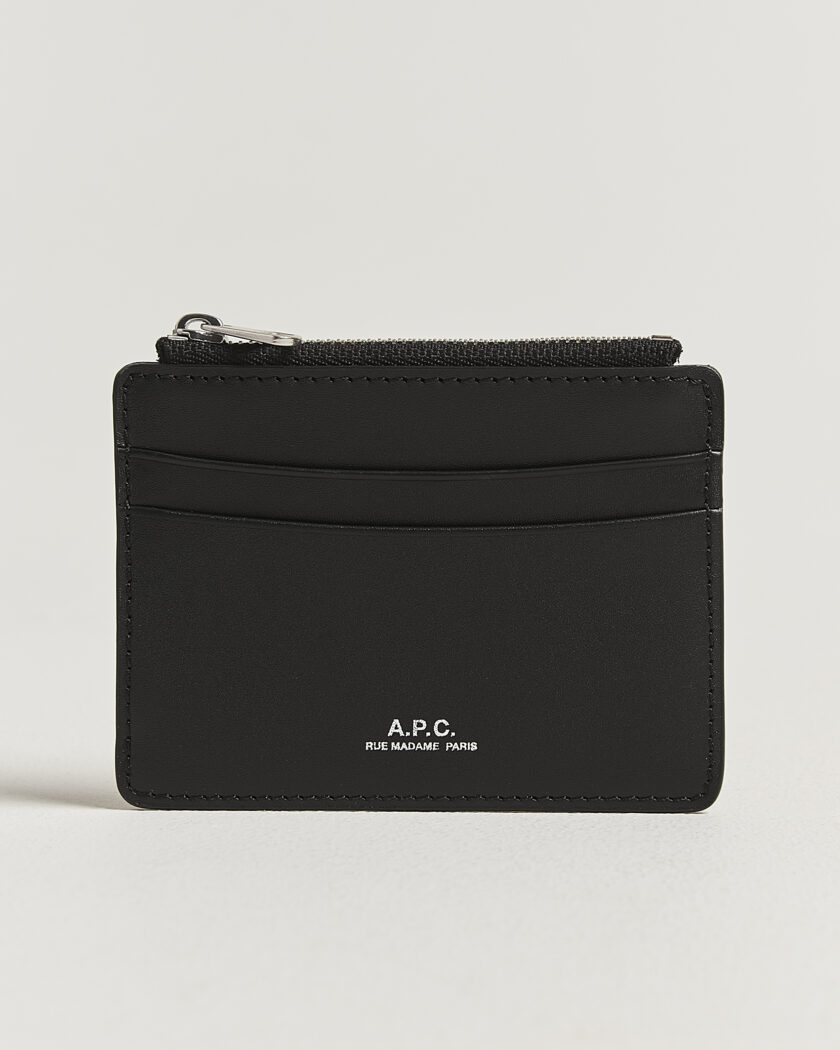 Smythson Panama Flat Cardholder Forest Green at CareOfCarl.com