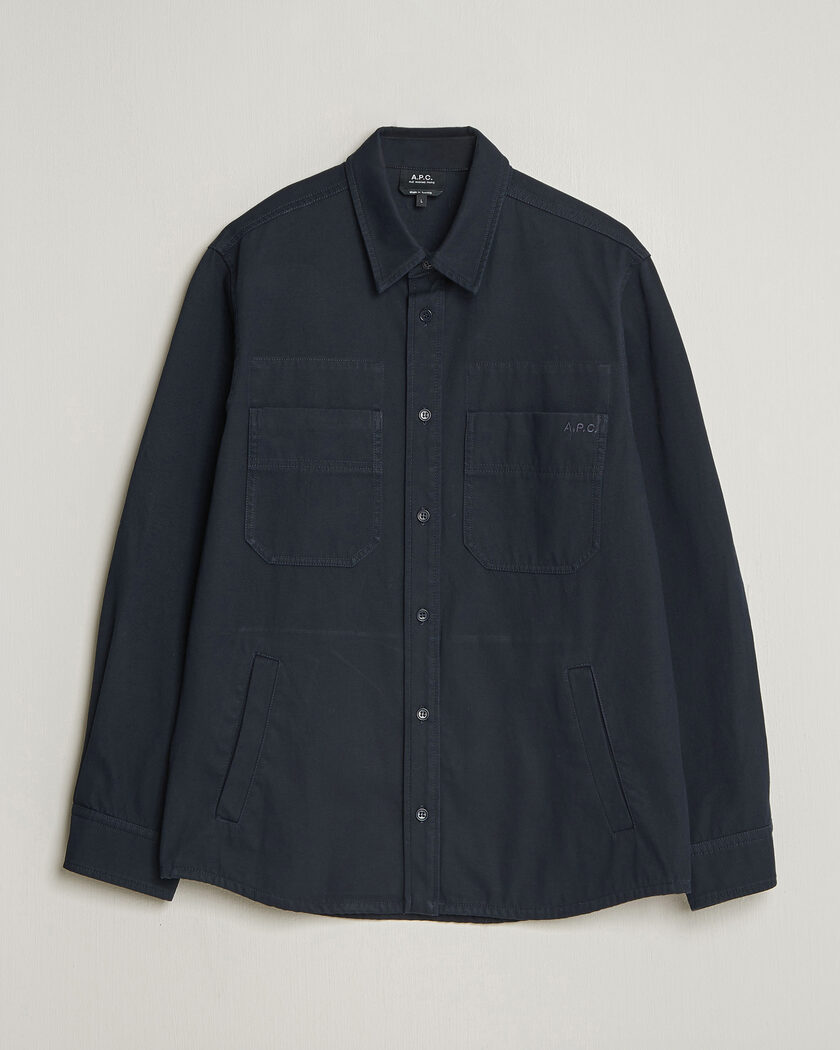 A.P.C. Noah Cotton Overshirt Dark Navy – Blue