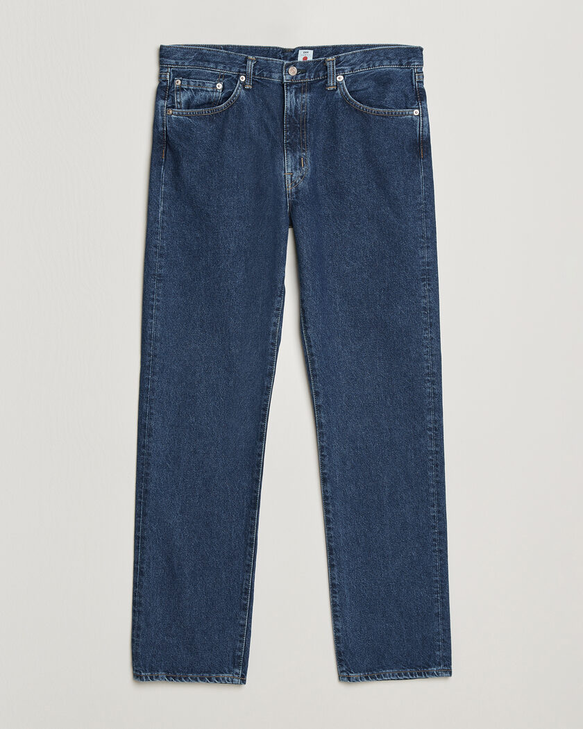 EDWIN Regular Straight Jeans Used Mid Blue – Blue