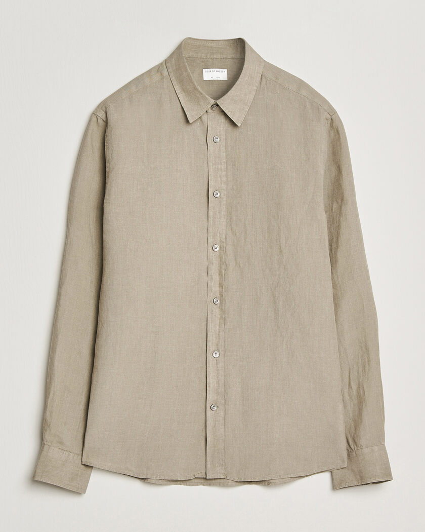Tiger of Sweden Spenser Linen Shirt Mole – Grey