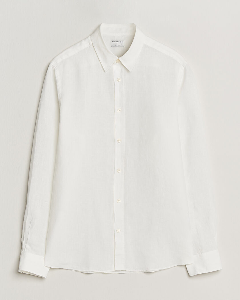 Tiger of Sweden Spenser Linen Shirt Off White – White