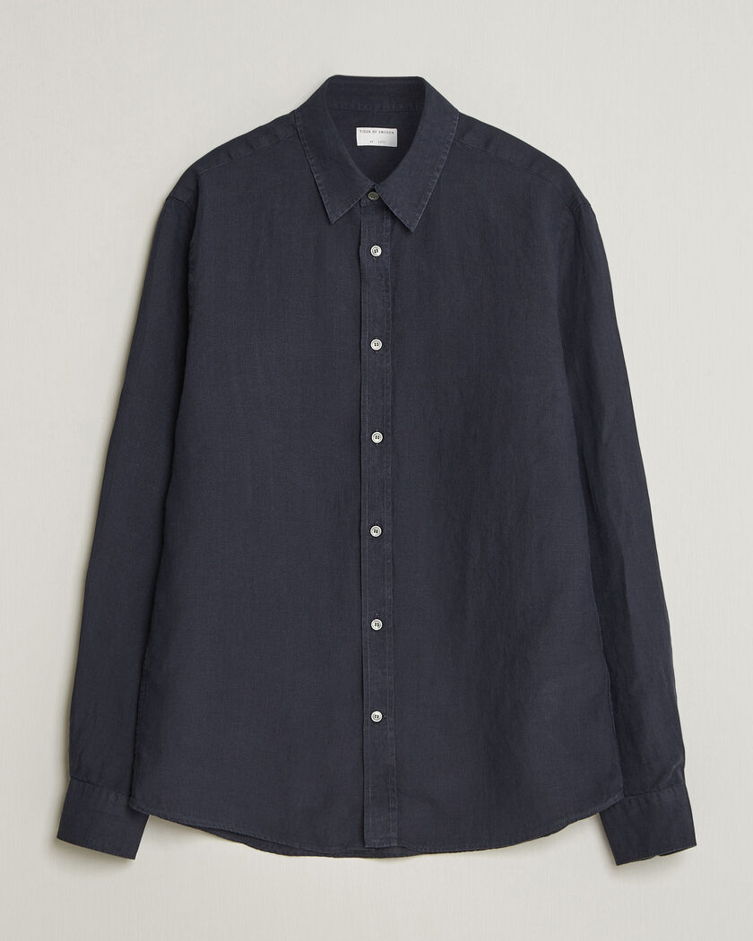 Tiger of Sweden Spenser Linen Shirt Midnight Blue – Blue