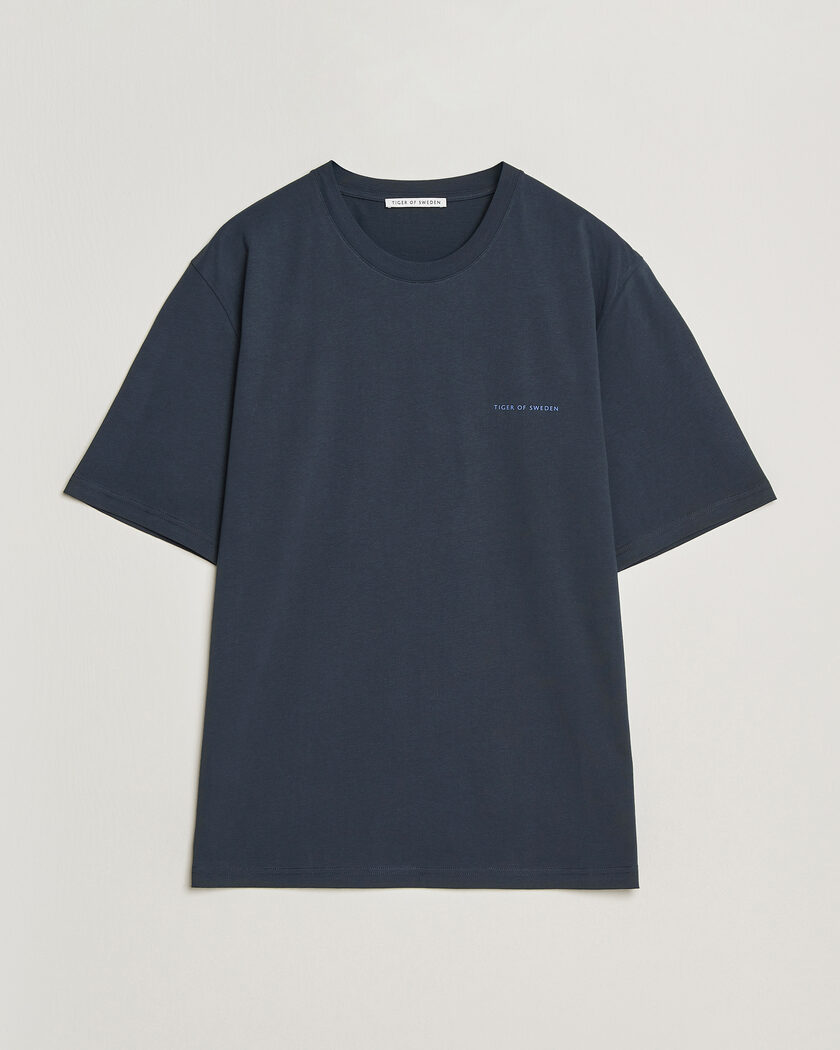 Tiger of Sweden Pro Logo Crew Neck T-Shirt Light Ink – Blue