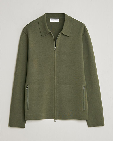 Tiger of Sweden Celyn Knitted Full Zip Kalamata Green – Green