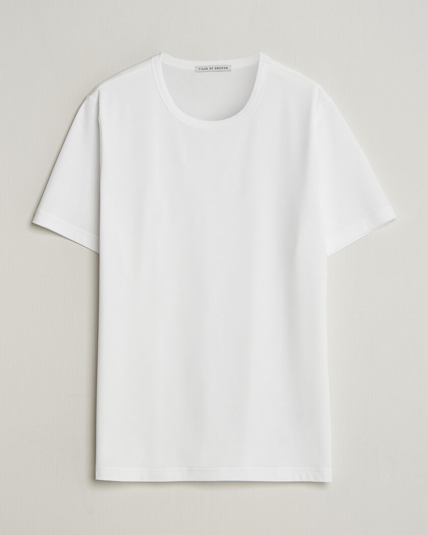 Tiger of Sweden Olaf Mercerized Cotton T-Shirt Pure White – White