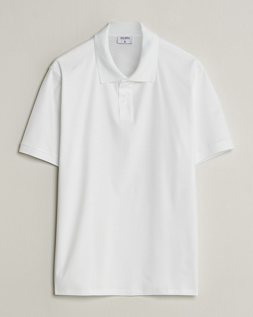 Gran Sasso Washed Polo White at CareOfCarl.com