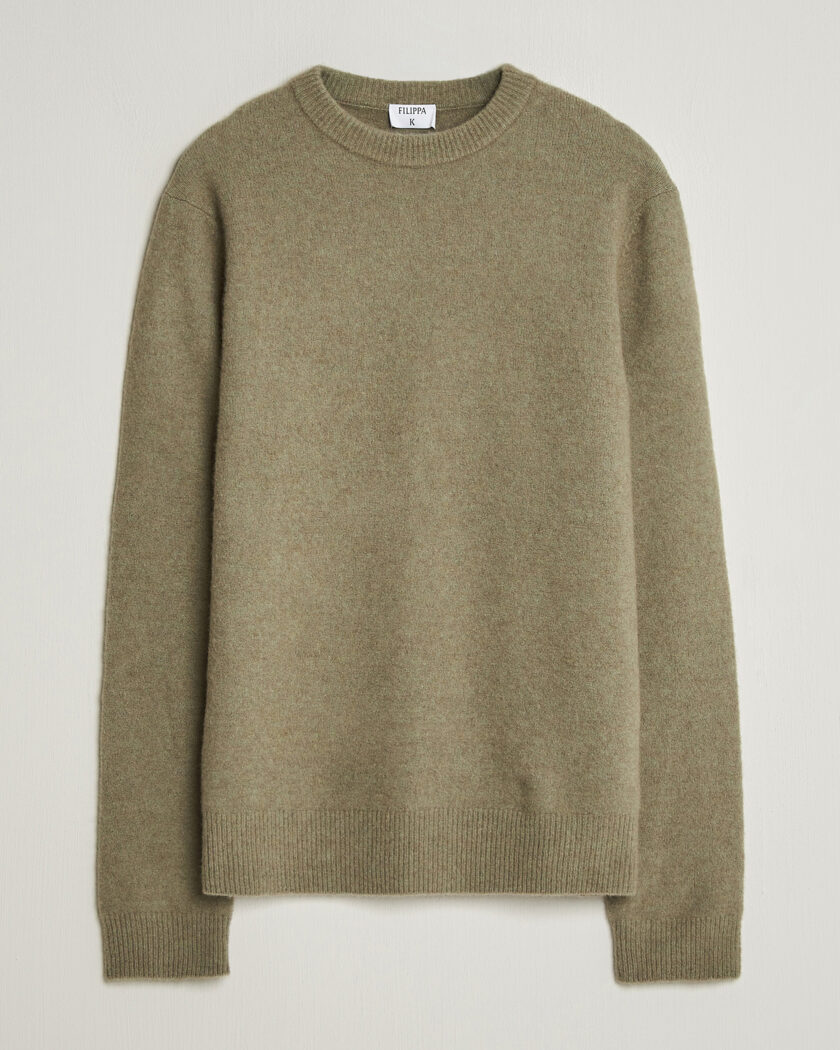 Filippa K Yak Knitted Sweater Light Green – Green