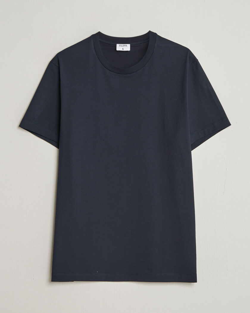 Filippa K Filip Crew Neck T-Shirt Navy – Blue