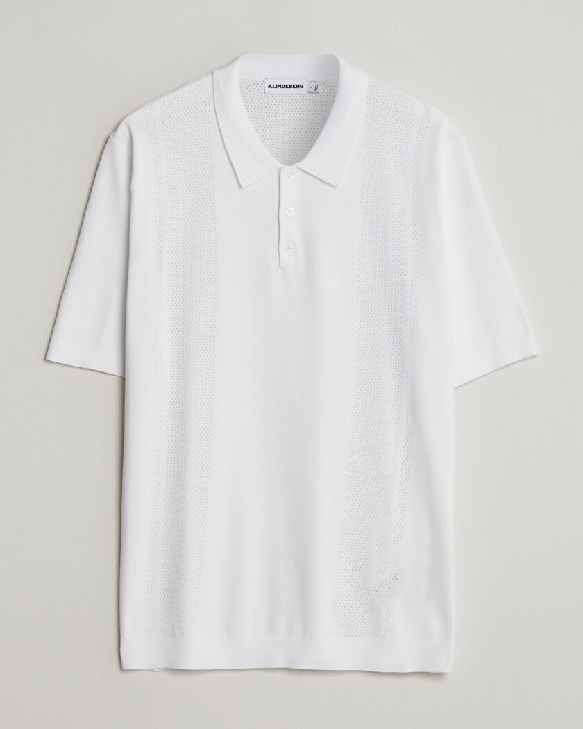 J.Lindeberg Reymond Knit Polo White – White