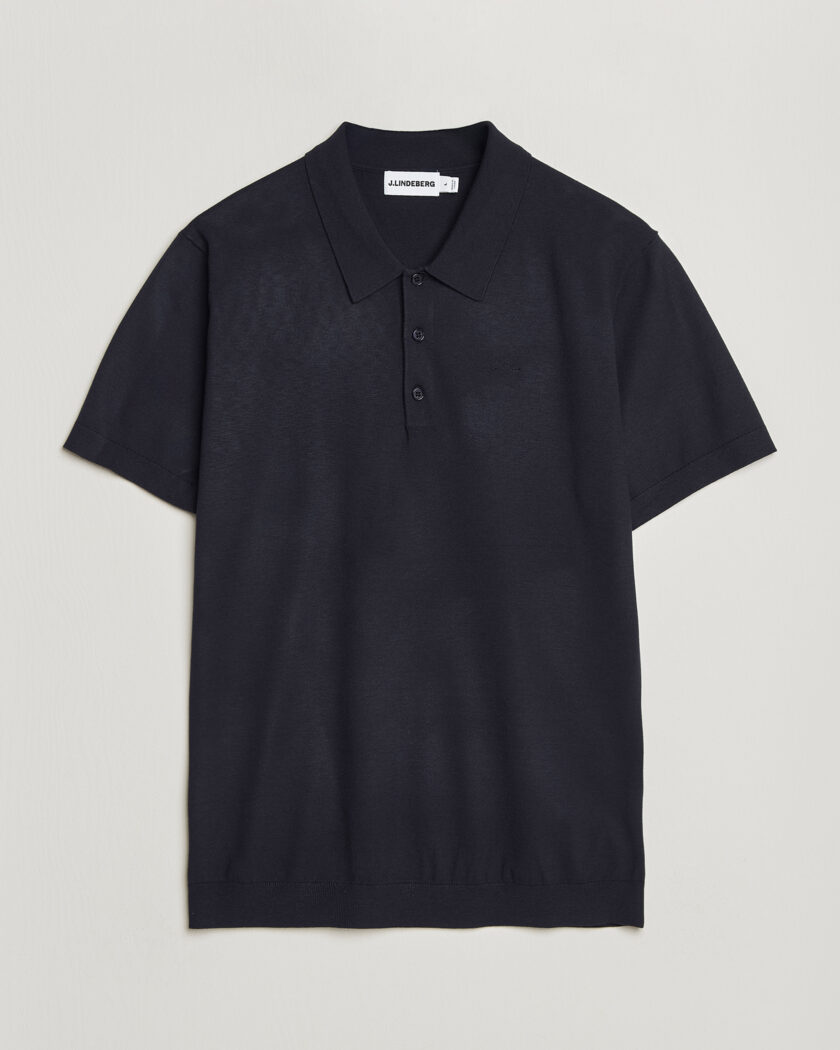 J.Lindeberg Ridge Knitted Polo JL Navy – Blue