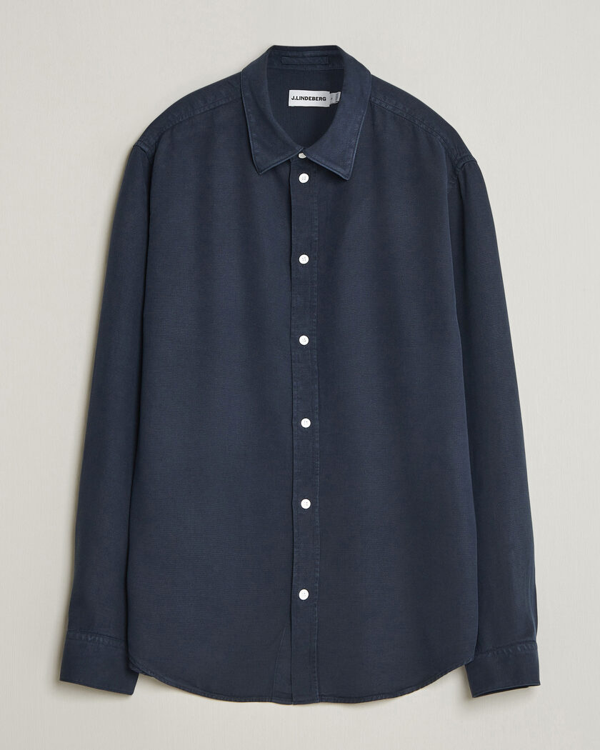 OAS Havana Long Sleeve Viscose Shirt Blue/White at CareOfCarl.com