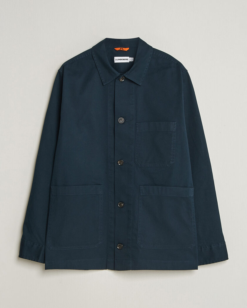 J.Lindeberg Easton Cotton Overshirt JL Navy – Blue