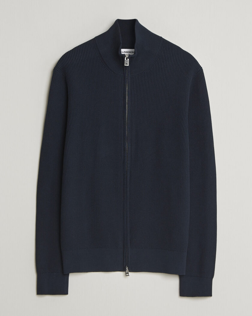 J.Lindeberg Alexis Full Zip Cardigan JL Navy – Blue