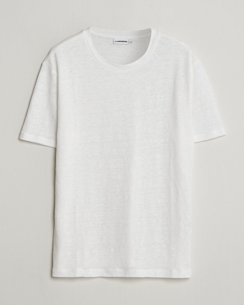 J.Lindeberg Coma Linen T-Shirt White – White