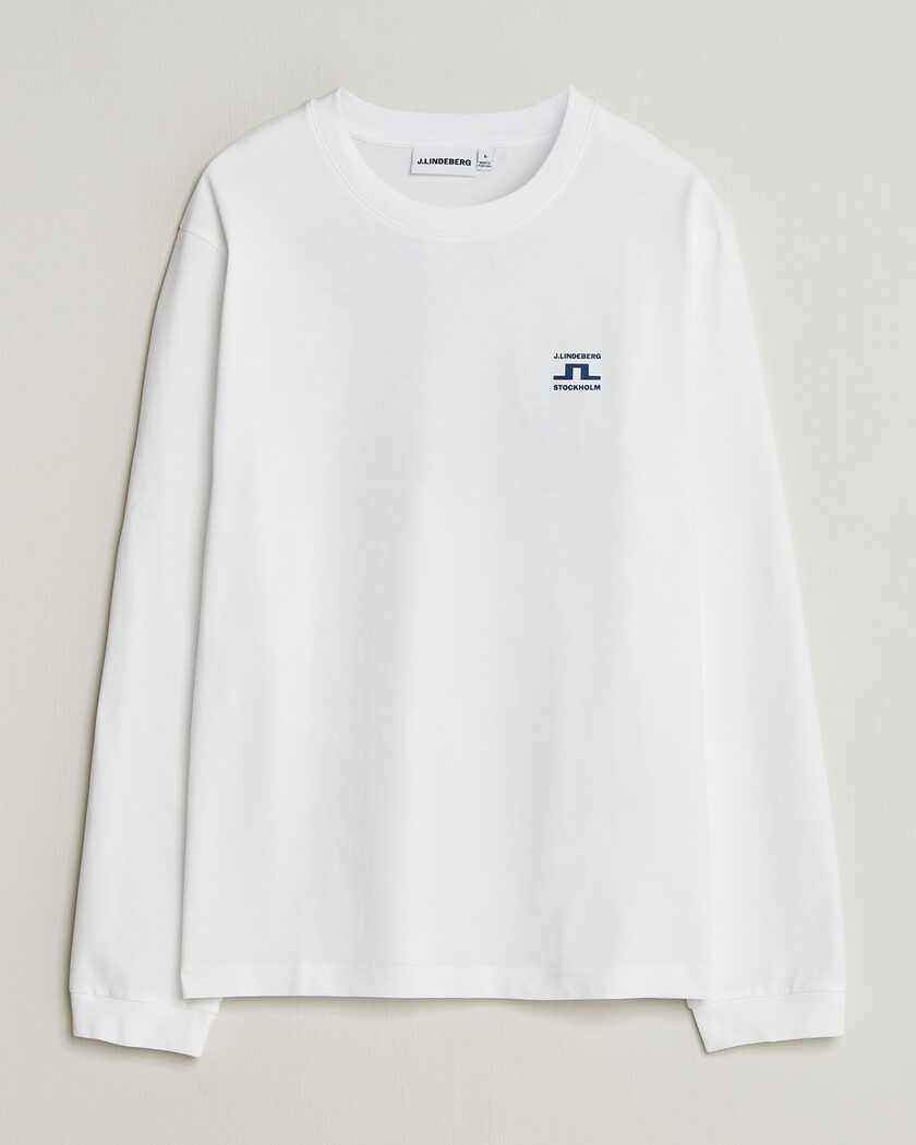 J.Lindeberg Parcie Long Sleeve T-Shirt White – White