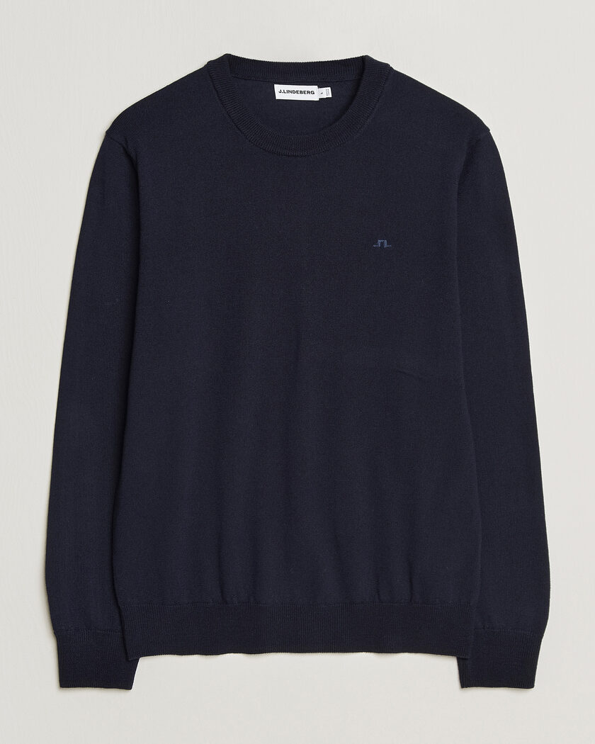 Thom Browne Milano Stitch Crew Neck Navy at CareOfCarl.com