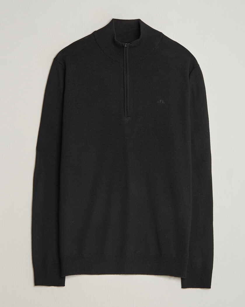 J.Lindeberg Kiyan Merino Half Zip Black – Black