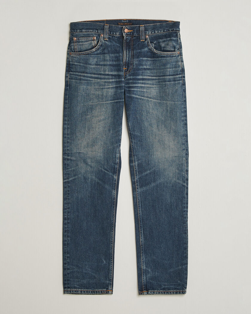 Nudie Jeans Gritty Jackson Jeans Sand Tracks – Blue