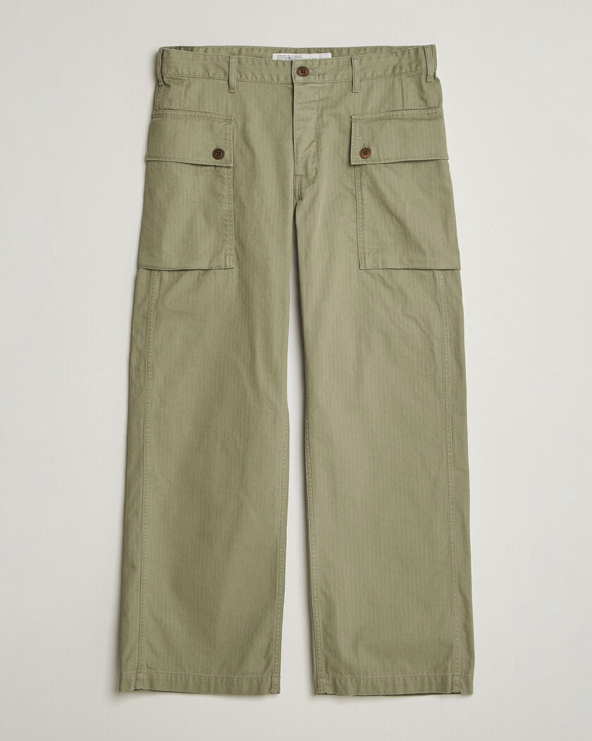 orSlow Vintage Fit Fatigue Pants Dark Olive at CareOfCarl.com