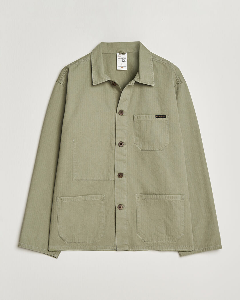  Nudie Jeans Buddy Chore Jacket Pale Green – Green