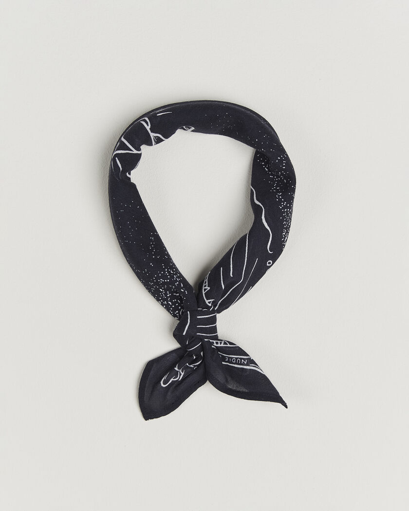 Nudie Jeans Ingrid Printed Bandana Blue – Blue