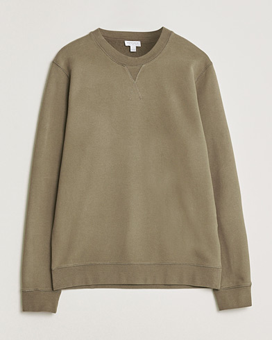 Sunspel Loopback Sweatshirt Dark Cedar – Brown