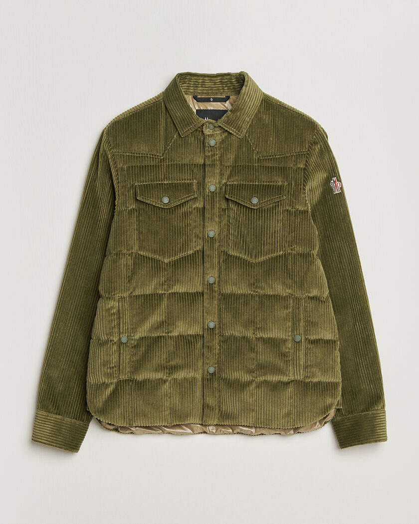 Moncler Grenoble Gelt Corduroy Shirt Jacket Military Green – Green