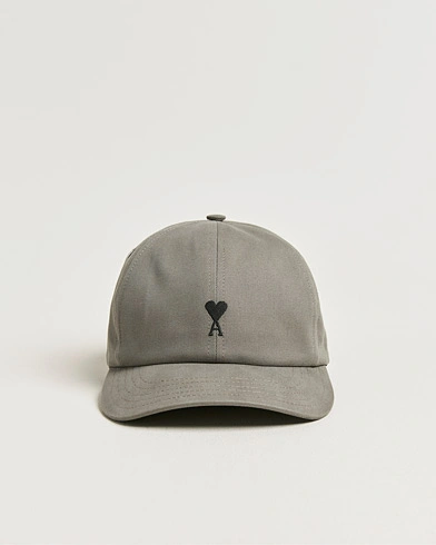 AMI Black Heart Logo Cap Carbone – Grey