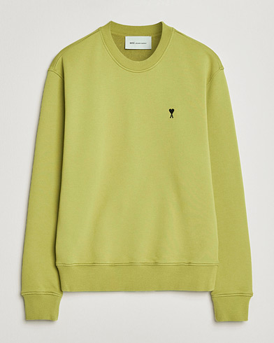 AMI Contrast Heart Logo Sweatshirt Matcha – Green