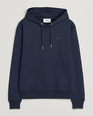 Fred Perry Tipped Hoodie Navy at CareOfCarl.com