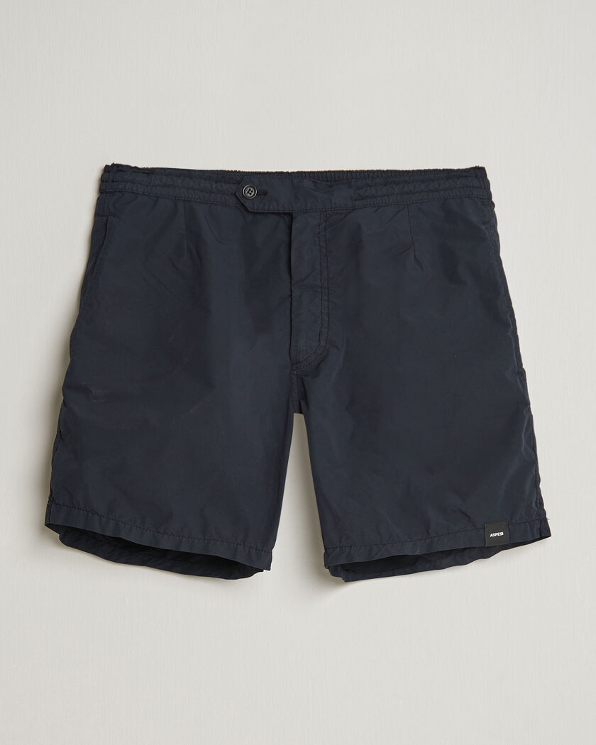 Stone Island Brushed Nylon Swimshorts Black at CareOfCarl.com