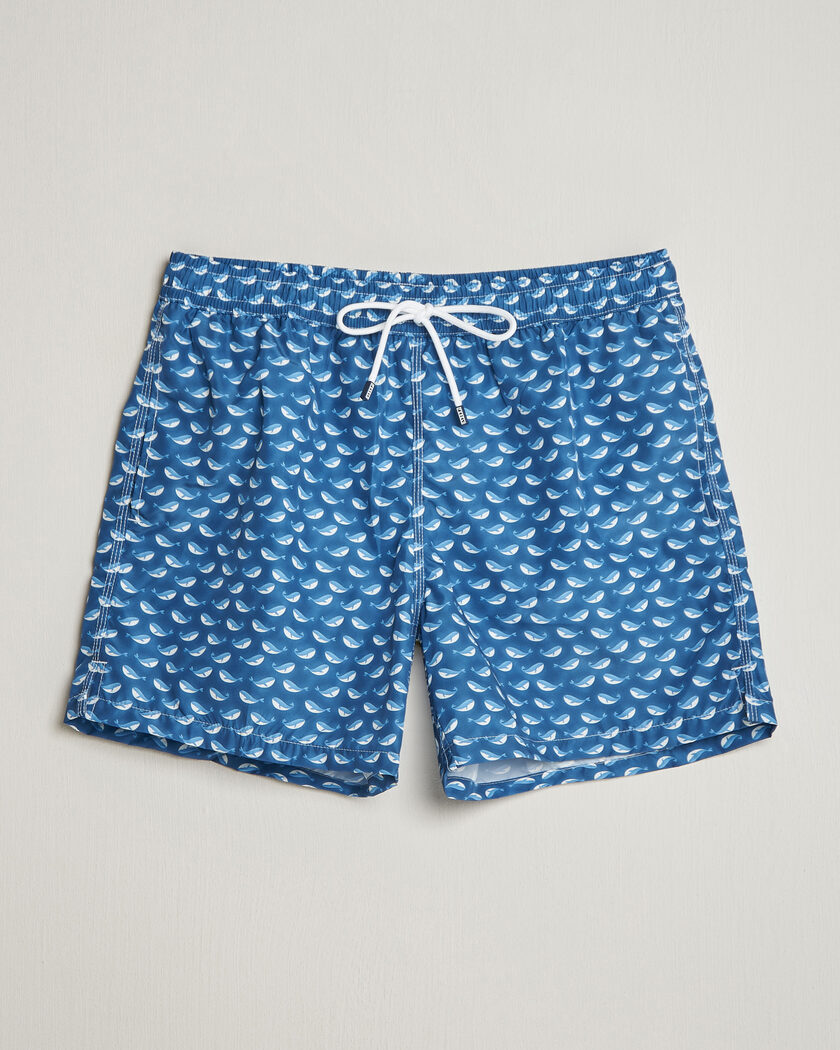 Fedeli Madeira Swim Trunk Blue Whales – Blue