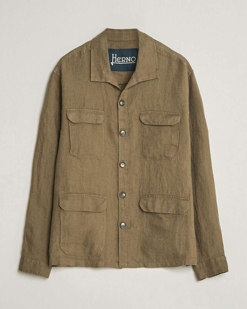 Jil Sander Felted Wool Shirt Jacket Beige at CareOfCarl.com