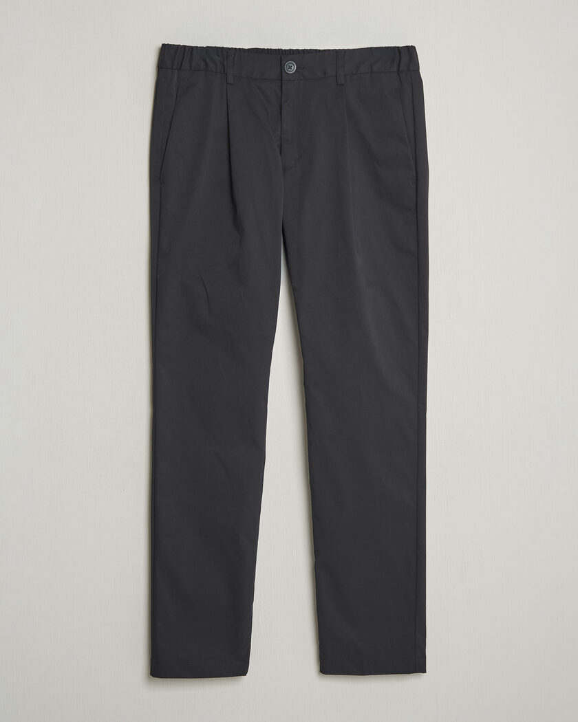 Jil Sander Water Repellent Cotton Drawstring Pants Navy at