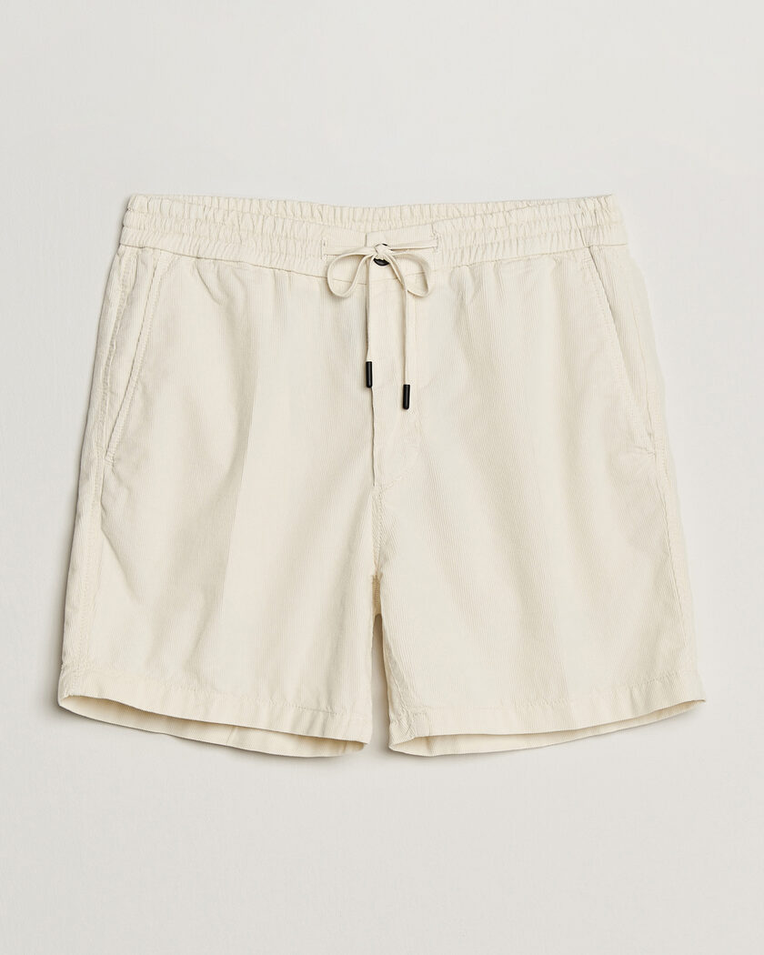 Incotex Baby Corduroy Drawstring Shorts Off White – White
