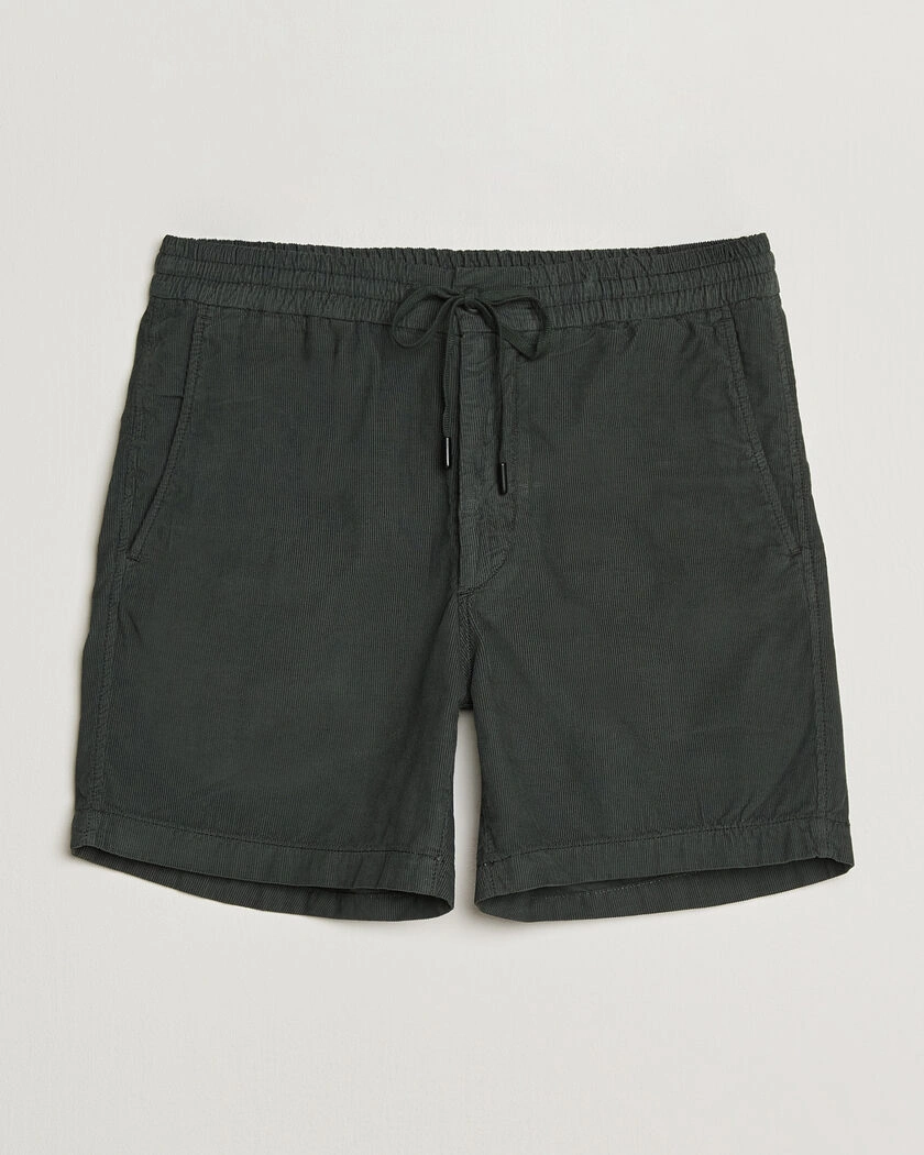 Incotex Baby Corduroy Drawstring Shorts Dark Green – Green