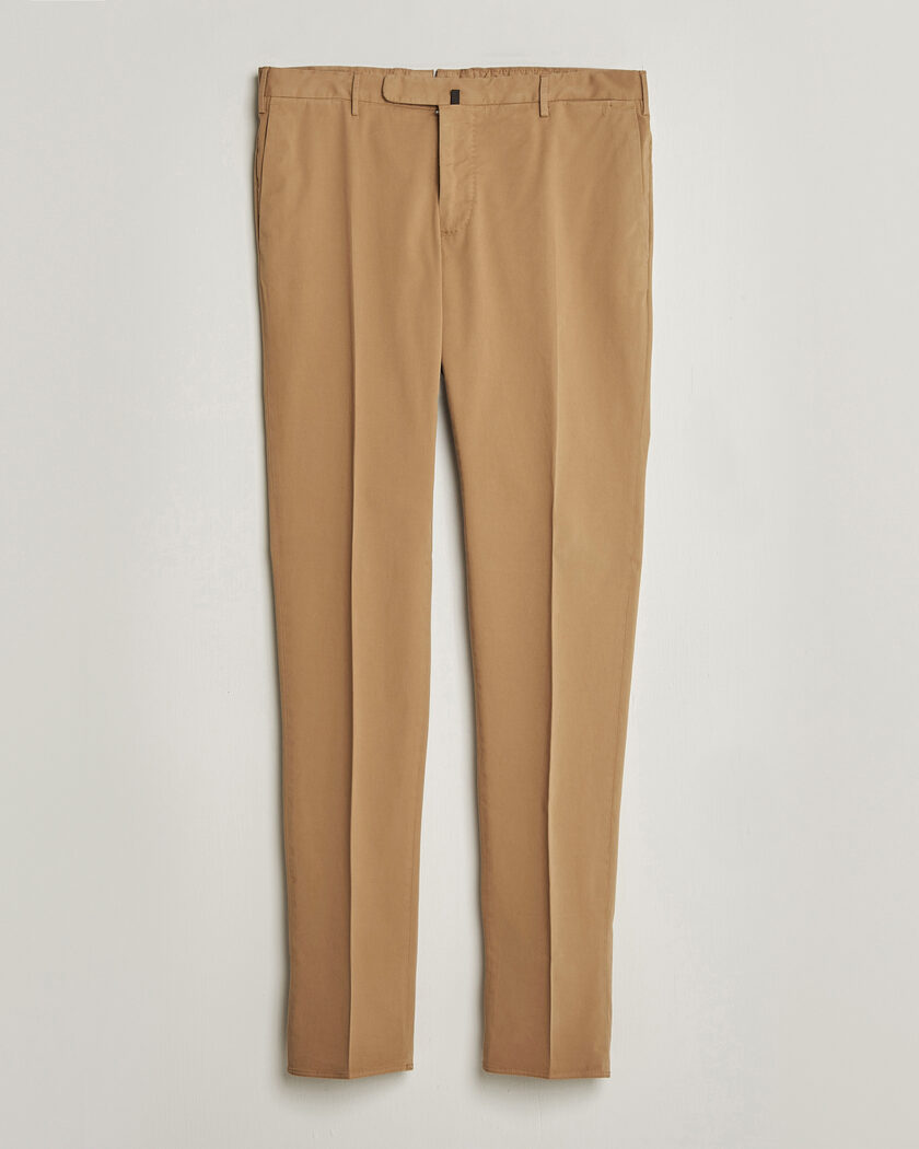 INCOTEX SLIMFIT Glen Check slacks 50 茶 Incotex Slim Fit Garment Dyed Slacks Taupe at CareOfCarl.com