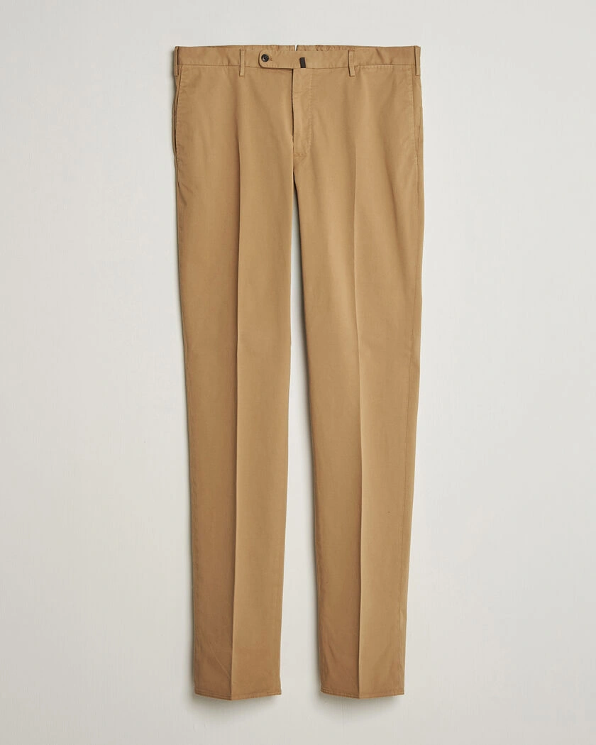Incotex Regular Fit Comfort Chinos Khaki – Brown