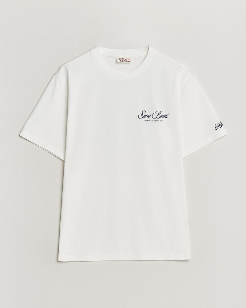 J.Lindeberg Ace Mock Neck Mercerized Cotton T-Shirt White at