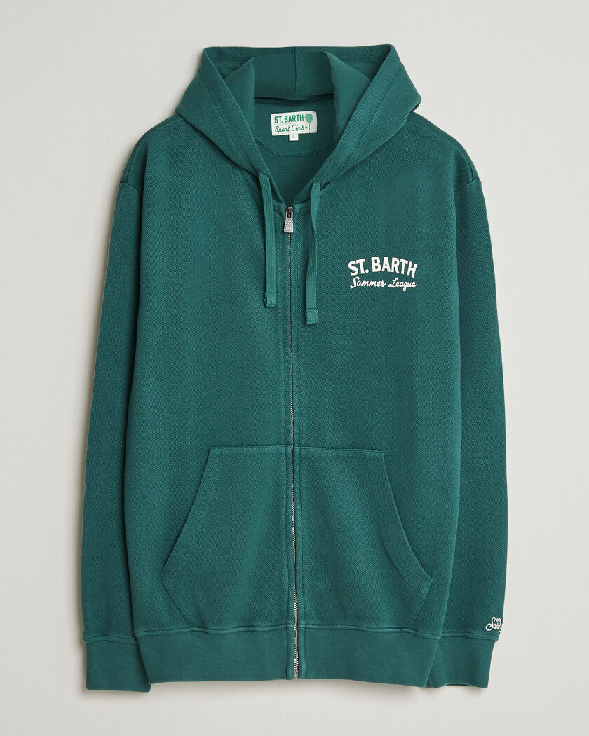 MC2 Saint Barth Back Printed Hoodie Tennis League – Green