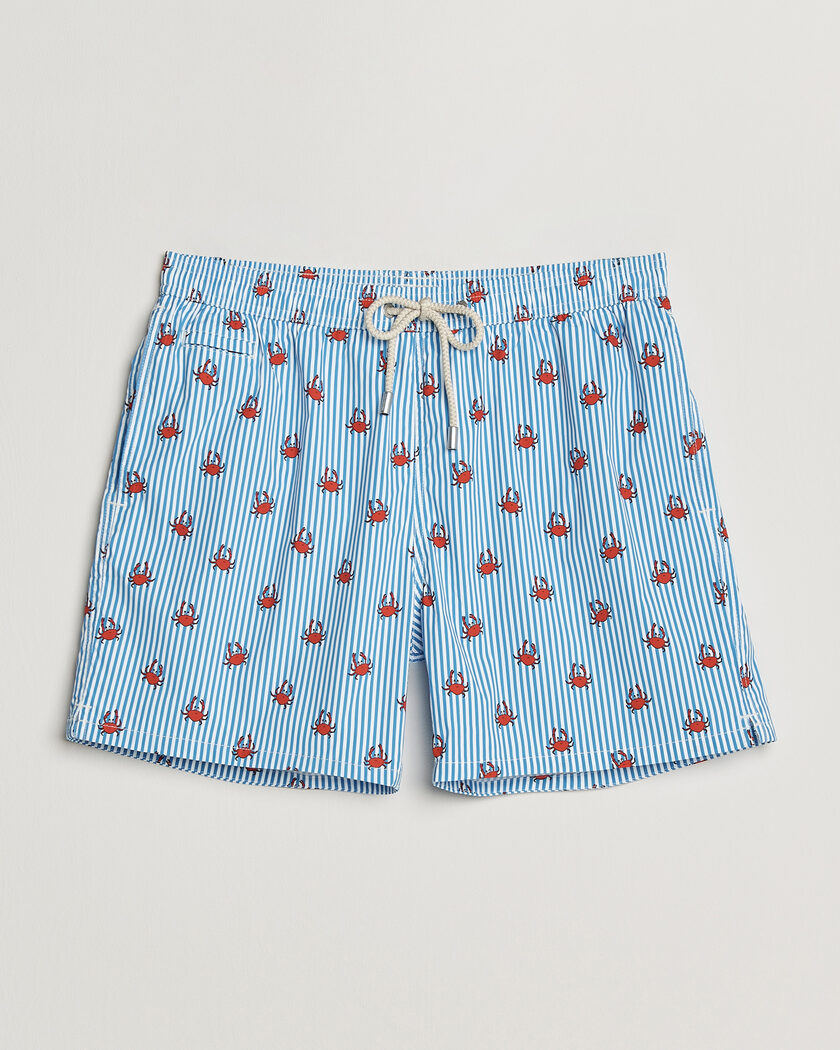 MC2 Saint Barth Printed Swim Shorts Blue Crabs – Blue